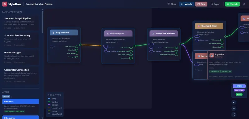 StyloFlow Workflow Builder